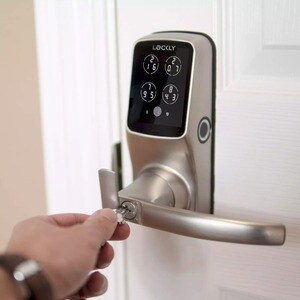 Lockly Wi-Fi Enabled Lockly Secure Pro Smart Lock - Touchscreen - Wireless LAN - BluetoothMatte Black