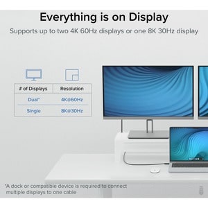 Plugable Thunderbolt 4 Cable with 240W Charging, Thunderbolt Certified, 3.3 Feet (1M),1x 8K Display, 40 Gbps - Compatible 