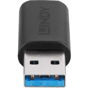 LINDY Datentransferadapter - Nickel Anschluss - Golden Kontakt - Schwarz