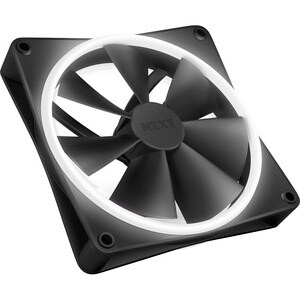 NZXT RF-D12TF-B1 Cooling Fan Kit - Plastic, Rubber, Polycarbonate - Black