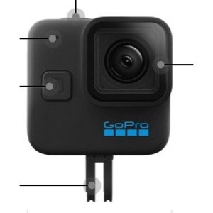 GoPro HERO11 Black Mini Professional Digital Camcorder - 1.4 cm (0.6") Screen - 1/1.9" CMOS - 5.3K - Black - 16:9 - 24.7 M