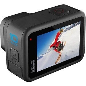 GoPro HERO10 Professional Digital Camcorder - LCD Touchscreen - 1/2.3" CMOS - High Dynamic Range (HDR) - 5.3K - Black - 16