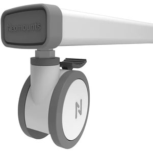 Neomounts Display Cart - 110 kg Capacity - 4 Casters - Steel - 1019 mm Width x 831 mm Depth x 2127 mm Height - White