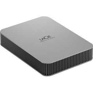 LaCie Mobile Drive Secure STLR2000400 2 TB Portable Hard Drive - 2.5" External - Space Gray - USB 3.2 (Gen 1) Type C - 720