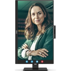 AOC Q27P3CW 27 Zoll Class Webcam UW-UXGA LCD-Monitor - 16:9 Format - Schwarz - 68,6 cm (27 Zoll) Viewable - IPS-Technologi