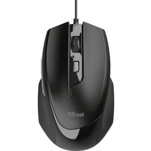 Trust Voca Maus - USB 2.0 - Optisch - 6 Taste(n) - Schwarz - Kabel - 2400 dpi Auflösung - Scroll-Rad - Rechtshändig