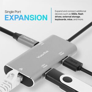 VisionTek USB-C Hub (2x USB-A 10Gbps | 2x USB-C 10Gbps) - USB Type C - 4 USB Port(s)