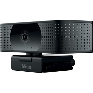 Trust - Webcam - 30 fps - Schwarz - USB 2.0 - 3840 x 2160 Pixel Videoauflösung - Autofokus - 74° Angle - Mikrofon - Comput