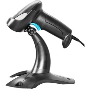Exterior Dispositivo de mano Escaner de código de barras 3nStar - Negro - Cable Conectividad - USB Cable Included - 1D - L
