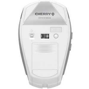 CHERRY GENTIX BT Mouse - Bluetooth - Optical - 7 Button(s) - Frosted Silver - Wireless - 2000 dpi - Scroll Wheel - Small/L
