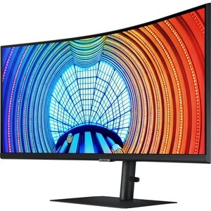 Samsung ViewFinity S6 S34A650UBU 86,4 cm (34 Zoll) UW-QHD Gekrümmter Bildschirm LCD-Monitor - 21:9 Format - Schwarz - 863,