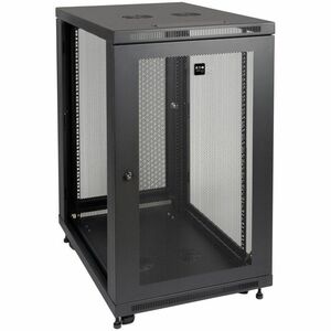 Tripp Lite by Eaton SmartRack SR24UB 24U Floor Standing Rack Cabinet for Server825.50 mm Rack Depth - Black - 453.59 kg Dy