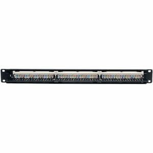 Tripp Lite series N052-024 24 Port(s) Network Patch Panel - TAA Compliant - 24 x RJ-45 - 24 x RJ-11 - 1U High - 19" Wide -