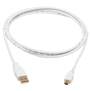Tripp Lite series U030AB-006-WH 1.83 m Mini USB/USB Data Transfer Cable - Cable for Computer, Notebook, Multimedia Device,