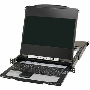 Tripp Lite series B030-DP08-17D LCD Rack Console KVM Switch - Metal - Black - TAA Compliant - 8 Computer(s) - 43.2 cm (17"