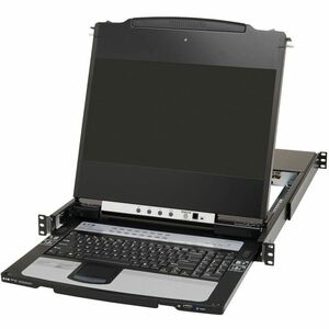 Tripp Lite series B030-DP16-17DIP LCD Rack Console KVM Switch - Metal - Black - TAA Compliant - 16 Computer(s) - 43.2 cm (