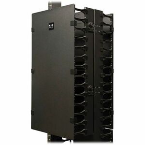 Tripp Lite series SmartRack SRCABLEVRT12 Cable Organizer - Black - Cable Manager - Steel