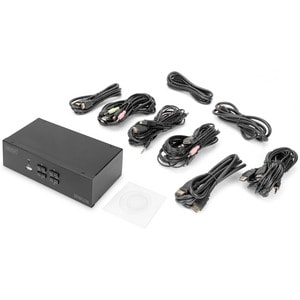 Digitus DS-12883 KVM Switchbox - 4 Computer(s) - 1 Local User(s) - 3840 x 2160 - 7 x USB - 10 x HDMI