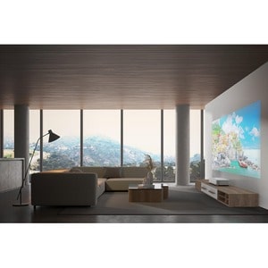 Epson EH-LS800W Ultra Short Throw DLP Projector - 16:9 - Wall Mountable, Ceiling Mountable, Desktop - White - High Dynamic