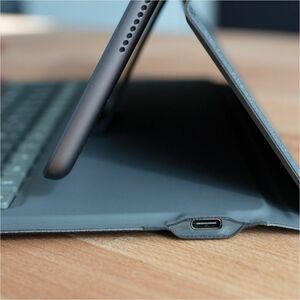 ZAGG Messenger Folio 2 Keyboard/Cover Case (Folio) for 27.7 cm (10.9") Apple iPad (10th Generation) Tablet - Charcoal