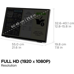 Monitor de pantalla táctil LCD ViewSonic TD2465 - 24.0" (61.0cm) Class - 16:9 - 7ms - 23.8" (60.5cm) Viewable - Projected 