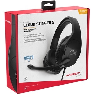 HyperX Cloud Stinger S Wired Over-the-ear Stereo Gaming Headset - Black - Binaural - Circumaural - 32 Ohm - 18 Hz to 23 kH