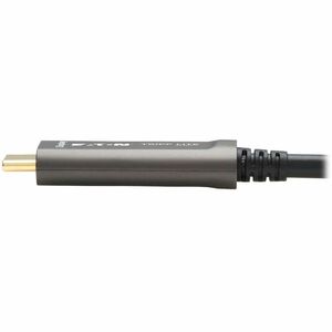 Eaton Tripp Lite Series USB-C to USB-C Plenum-Rated Fiber Active Optical Cable (AOC) - 4K 60 Hz, HDR, 4:4:4, M/M, Black, 3