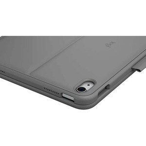 Estuche de teclado/cubierta Logitech Slim Folio (Folio) para 27.7cm (10.9") iPad (10a Generación) Tableta - Gris - Resiste