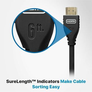 Comprehensive MicroFlex™ Pro AV/IT Integrator Series™ Active Ultra High Speed 8K 48G HDMI Cable with ProGrip™ Jet Black 15