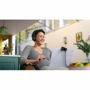 Jabra Evolve2 55 Wireless On-ear Mono Headset - Monaural - Supra-aural - 3000 cm - Bluetooth - 20 Hz to 20 kHz - MEMS Tech