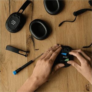 Fairphone Fairbuds XL Wireless Over-the-head, Over-the-ear Stereo Headset - Black - Siri, Google Assistant, Alexa - Binaur