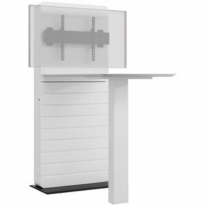 HAGOR CON-Line Konferenztisch - Weiß Top - Schwarz Basis - 1812 mm Höhe x 800 mm Breite x 1380 mm Tiefe - Konferenz, Bespr