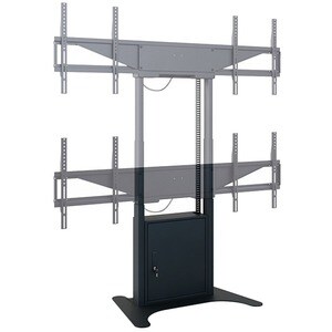 HAGOR Lift für Display, Mini-PC, Kamera, Notebook, A/V-Geräte, Display - Schwarz pulverbeschichtet - Höhenverstellbar - 2 