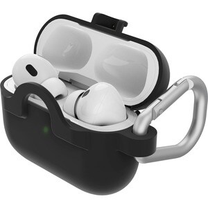 Sacoche de transport OtterBox Apple AirPods Pro, AirPods Pro (2e génération) - Black Taffy (Noir) - Résistant aux rayures,