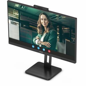 AOC Q27P3QW 27" Class Webcam WQHD LED Monitor - 16:9 - Textured Black - 68.6 cm (27") Viewable - In-plane Switching (IPS) 