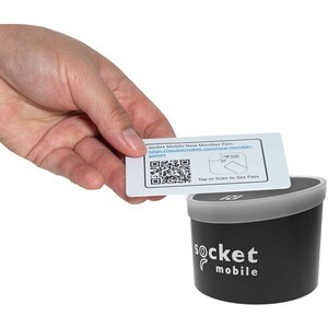 Socket Mobile SocketScan S550 Contactless Smart Card Reader/Writer - Black - NFC/Bluetooth - 100 m Operating Range