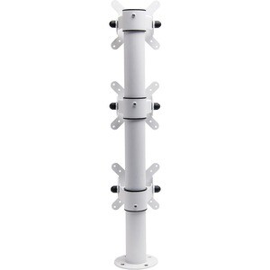 Star Micronics Pole Mount for Tablet - White - 3 Display(s) Supported - 22" (55.88 cm) Screen Support - 5 kg Load Capacity