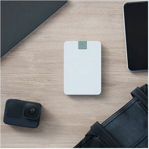 Seagate Ultra Touch STMA2000400 2 TB Portable Hard Drive - 3.5" External - Cloud White - Desktop PC, Notebook Device Suppo