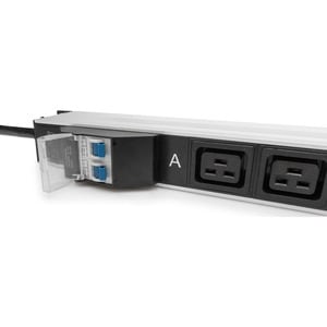 Digitus Basis IT PDU, 1-phasig 32A, 24 x C13, 4 x C19, 3 m Zuleitung, IEC 60309 32 A Stecker. PDU-Typen: Standard, Rack-Ka