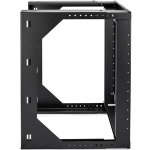 SolidRack 12U Wall Mount Rack - 2-Post Open Frame - Adjustable Depth 18-25.6" - Weight Capacity 85 lb (38.5kg) - For Audio