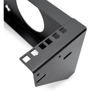 2U 19in Steel Vertical Wall Mount Rack Bracket - Fully assembled with cage screws and nuts - Steel - Maximum load capacity