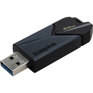 Kingston DataTraveler Exodia 64GB USB 3.2 (Gen 1) Type A Flash Drive - 64 GB - USB 3.2 (Gen 1) Type A - Matte Black