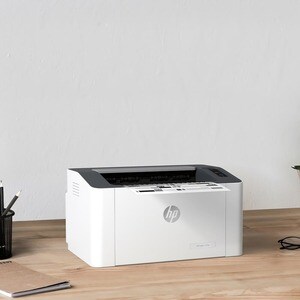 HP 108w Desktop Wireless Laser Printer - Monochrome - 21 ppm Mono - 1200 x 1200 dpi Print - Manual Duplex Print - 150 Shee