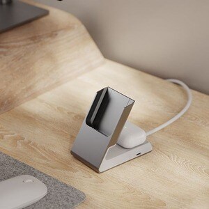 Alogic Matrix 2-in-1 Magnetic Charging Dock - White - Input connectors: USB - Magnetic, MagSafe Technology, USB Charging, 