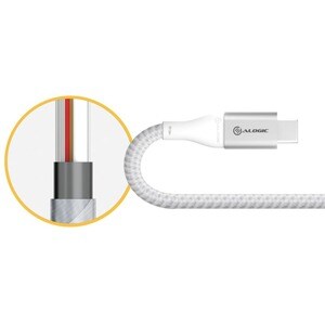 Alogic SUPER Ultra 3 m USB/USB-C Data Transfer Cable for Cellular Phone, Tablet, Notebook, Peripheral Device, Wall Charger