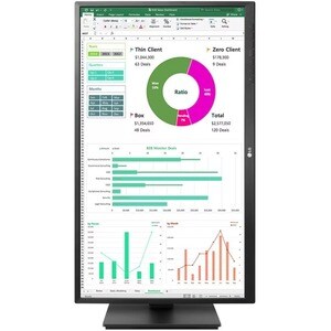 Monitor LCD LG 24BN55YP-B 609,6 mm (24,0") Class Full HD - 16:9 - Nero opaco - 60,5 cm (23,8") Viewable - Tecnologia In-pl