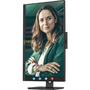 AOC 24P3CW 24" Class Webcam Full HD Monitor LCD - 16:9 - preto texturizado - 60,5 cm (23,8") Viewable - Tecnologia IPS (In