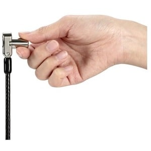 Kensington Universal 3-in-1 Keyed Laptop Lock - 1.83 m Cable - Patented T-bar/Master Keyed Lock - Carbon Steel - For Notebook