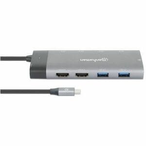 Docking USB-C 10 ptos, 2xHDMI, 5xUSB-A, US - 2 Displays Supported - 4K, 8K - 7680 x 4320, 3840 x 2160 - 8 x puertos USB - 