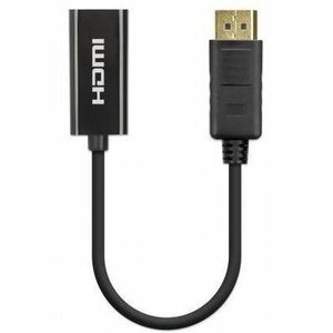 Adaptador DisplayPort M a HDMI H 4K@60Hz - 3840 x 2160 Supported - Negro